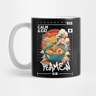 Calm and Eat Ramen Food Mug